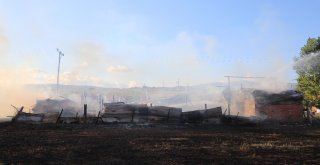 Ahır Ve Depo Olarak Kullanılan Baraka Küle Döndü