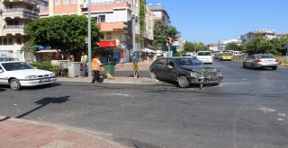 Manavgatta Trafik Kazası:  1 Yaralı