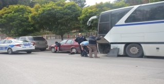 Otobüs Şasesine Sıkışan Yavru Kedi İtfaiye Ekiplerince Kurtarıldı