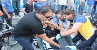 Motosikletteki Gence Otomobilden Ateş Açıldı