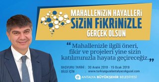 Büyükşehir Belediye Başkanı Menderes Türel Antalyayı Antalyalılarla Yönetiyor