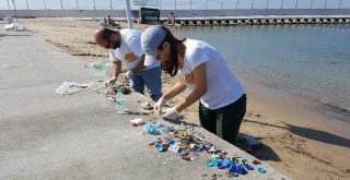 Çevre Gönüllüleri, Kıyı Ve Denizlerde Çöp Toplayıp Temizlik Yaptı