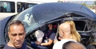 Otomobil Park Halindeki Araçların Üzerine Çıktı: 1 Yaralı