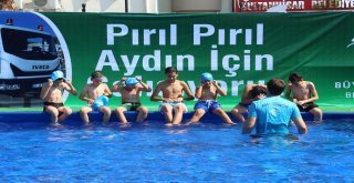 Büyükşehirden Portatif Yüzme Havuzu