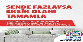 Avcılar Belediyesinden ‘Sende Fazlaysa Eksik Olanı Tamamla Kampanyası