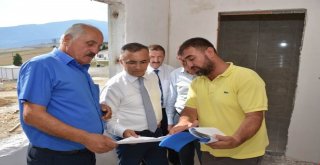 Vali Çeber,  Emekli Kent Proje Alanındaki Çalışmaları İnceledi