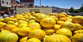 Çorumun Meşhur 10 Dilim Kavunu Tezgahta Yerini Aldı