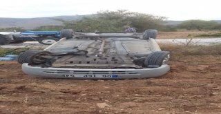 Mıcır Yüzünden Araç Takla Attı: 2 Yaralı