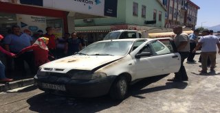 Park Halindeki Araç Alev Aldı