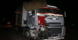 Kamyon, Traktöre Çarptı: 1 Ölü, 2 Yaralı