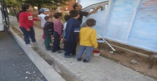 Bolvadinde Duvar Resimlerinin Karalanmasına Tepki