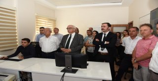 Başkan Gül Ve Sağlıkçılar Scada Kontrol Merkezini İnceledi