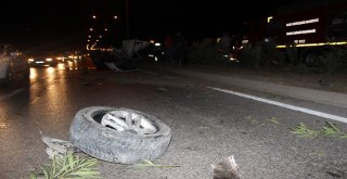 Taklalar Atan Otomobilden Burnu Bile Kanamadan Çıktı