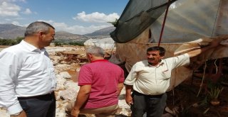 Özen, Sel Felaketinin Yaşandığı  Elmalıda İncelemelerde Bulundu