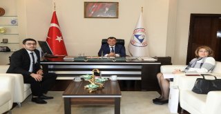 Azerbaycan Büyükelçiliği Eğitim Müşaviri Nesibova, Rektör Çalışı Ziyaret Etti