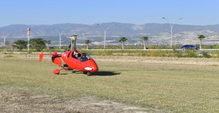 Denizli Protokolü Hava Taksiyle Cumhuriyet Uçuşu Yaptı