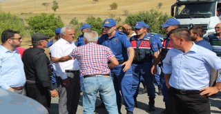 Köylülerden Besi Çiftliği Protestosu