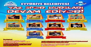 Eyyübiye Belediyesi Yaz Spor Kursları Devam Ediyor