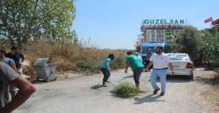 Akaryakıt İstasyonu Yakınında Korkutan Yangın