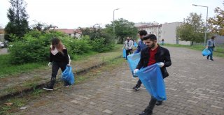 Düzce Üniversitesi Akçakoca Yerleşkesinde Çevre Temizliği Gerçekleştirildi