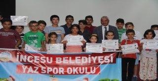 İncesu Yaz Spor Okulları Sertifikaları Dağıtıldı