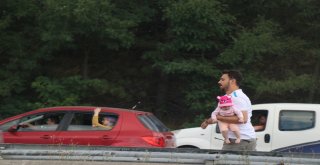 Tatilciler 35 Kilometrelik Araç Kuyruğu Oluşturdu