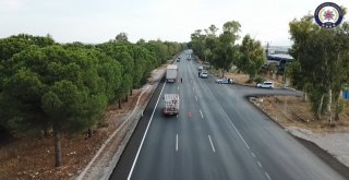 Antalyada Trafik Dronla Denetlendi