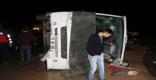 Diyarbakırda Yolcu Otobüsü Devrildi: 30 Yaralı
