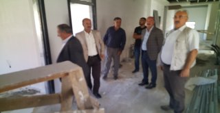 Başkan Bulut, Okul İnşaatını Denetledi