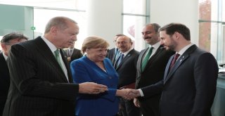 Cumhurbaşkanı Erdoğan, Merkel İle Görüştü