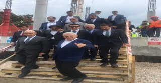 Binali Yıldırımdan Nevvar Salih İşgören Ulu Camii İnşaatına Ziyaret