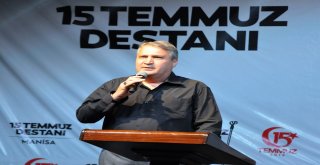 Manisalılar 15 Temmuzda Yine Meydanı Doldurdu