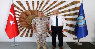 Başkan Saraçoğlu, Tuğgeneral Gündüze Yeni Görevinde Başarılar Diledi