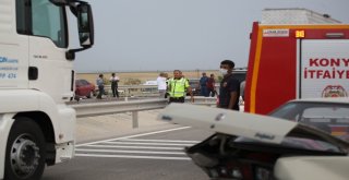 Konyada Kum Fırtınasında 19 Araç Birbirine Girdi: 17 Yaralı
