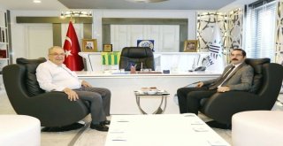 İdare Mahkeme Başkanı Ergüder, Kutlu İle Bir Araya Geldi