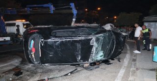 Ağaca Çarpan Otomobil Takla Attı: 4 Yaralı