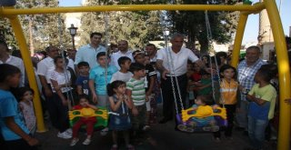 Suriyeli Çocuklar İçin Yapılan Park Törenle Hizmete Açıldı