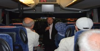 Denizliden İlk Hac Kafilesi Dualarla Uğurlandı