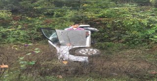 Yalovada Otomobil Takla Attı: 1 Yaralı