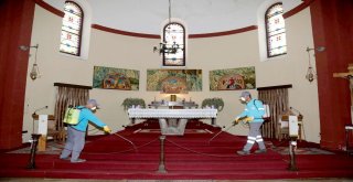 Adana Büyükşehir Belediyesi Bebekli Kiliseyi İlaçladı