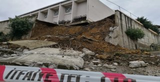 İstinat Duvarı Yıkılan Okulda Eksik Malzeme Kullanılmış
