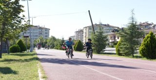 Çorumda Bisikletli Çocuklar Etkinliği
