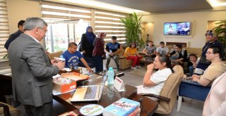 Özel Çocuklar Başkan Çetini Ziyaret Etti