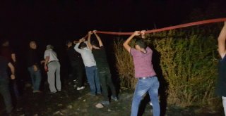 Arı Kovanları Yandı,  Yangını Söndüren Vatandaşlara Arılar Saldırdı