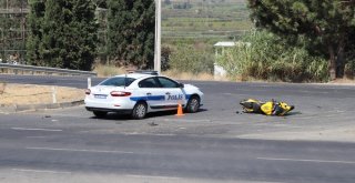 Turgutludaki Motosiklet Kazası Güvenlik Kamerasında
