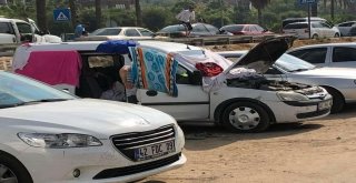 Otellerde Yer Kalmayınca Sahile Yerleştiler