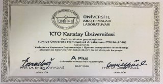 Kto Karatay, A Plus Üniversiteler Arasında Yerini Aldı