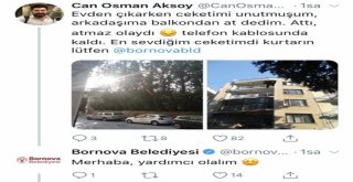 Bornova Belediyesinden Ceket Kurtarma Operasyonu