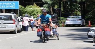(Özel) Öğretmen Çift 4 Yaşındaki Kızıyla Bin 500 Kilometre Pedal Çevirecek
