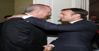 Cumhurbaşkanı Erdoğan, Fransa Cumhurbaşkanı Macron İle Biraraya Geldi